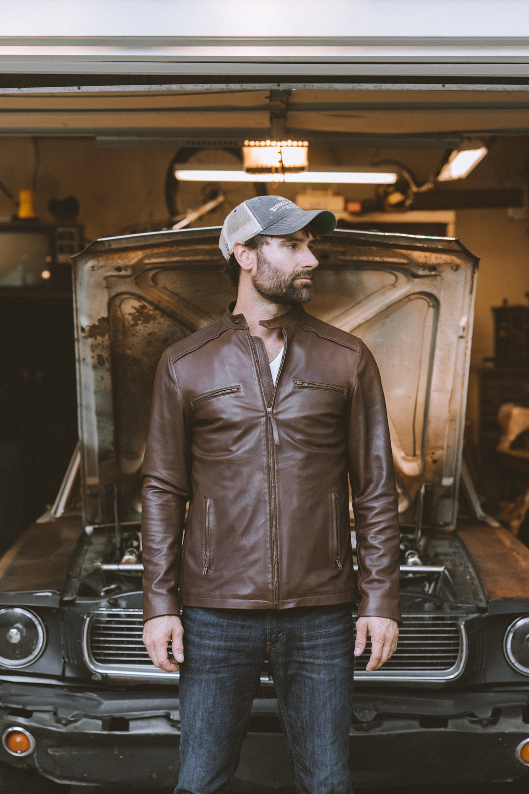 Men's Fine Leather Moto jacket